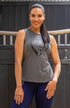 BARE Black Logo Tank Top - Dark Grey